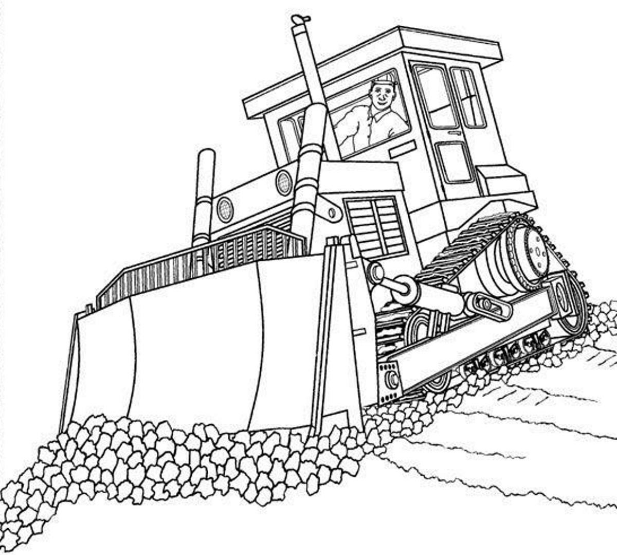  Bulldozer  coloring  pages  to download and print  for free