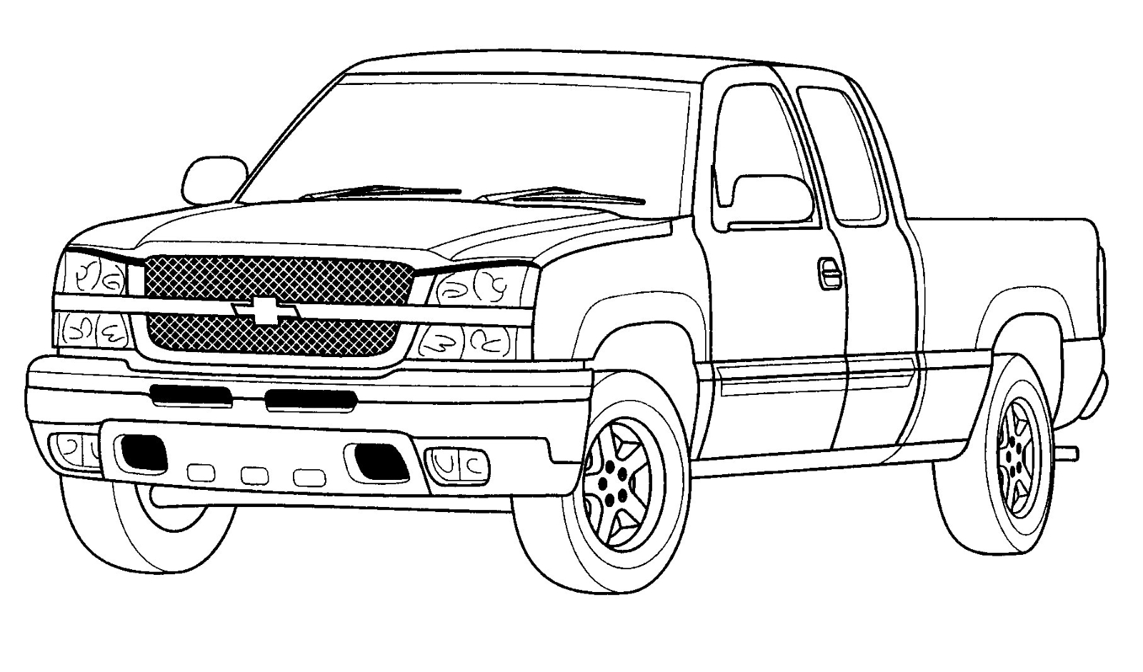 Chevy Logo Coloring Page