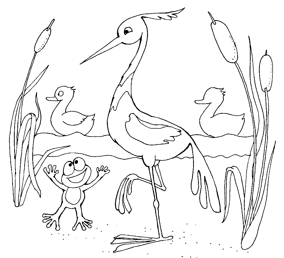Stork coloring pages to download and print for free