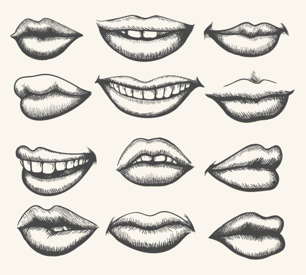 Lips Coloring Pages to download and print for free
