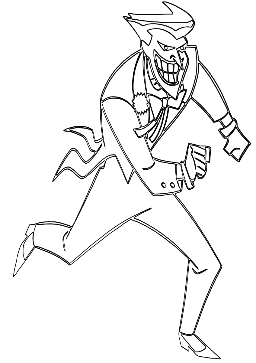 Joker coloring pages to download and print for free