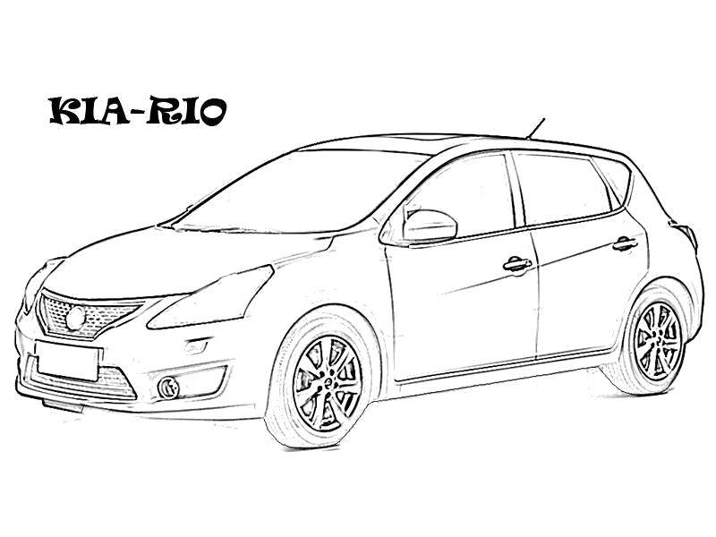 Kia Cars Coloring Pages