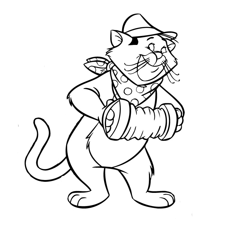 The AristoCats coloring pages to download and print for free