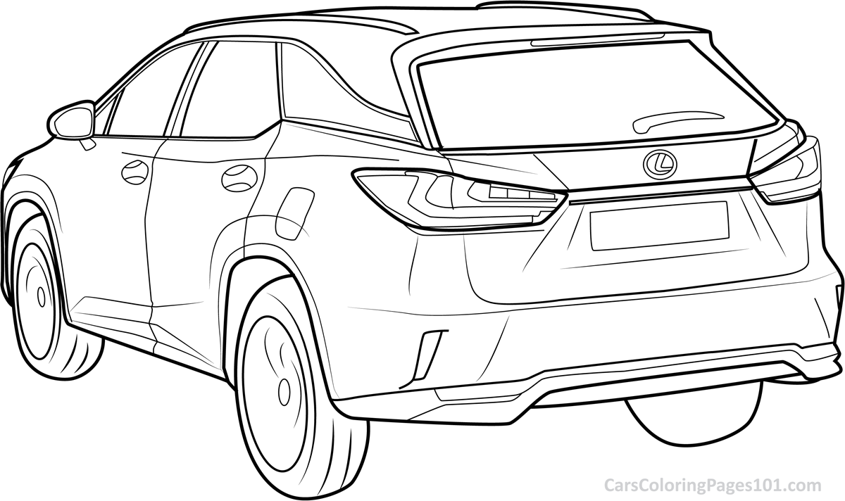 Lexus Colouring Page