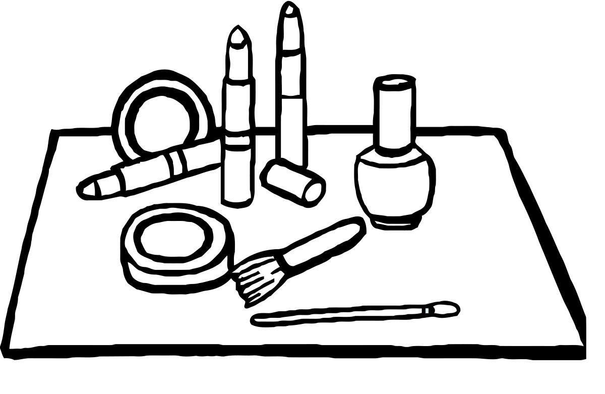 Cosmetic coloring pages to download and print for free