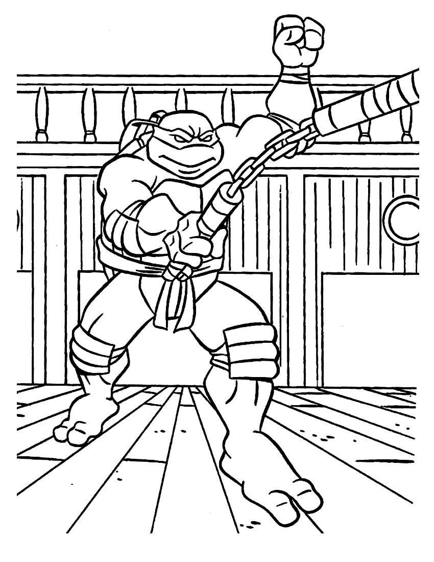Michelangelo coloring pages to download and print for free