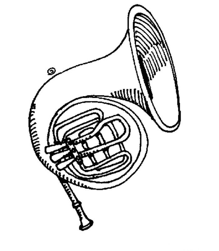 Musical Instruments Printable Coloring Pages