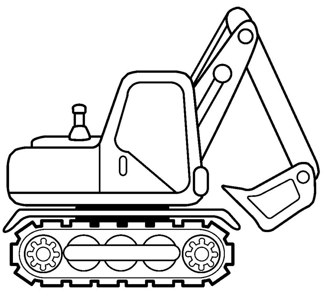 Bulldozer coloring pages to download and print for free