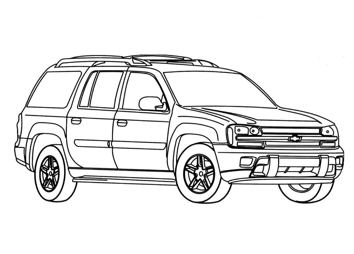 Chevy Suv Pages Coloring Pages