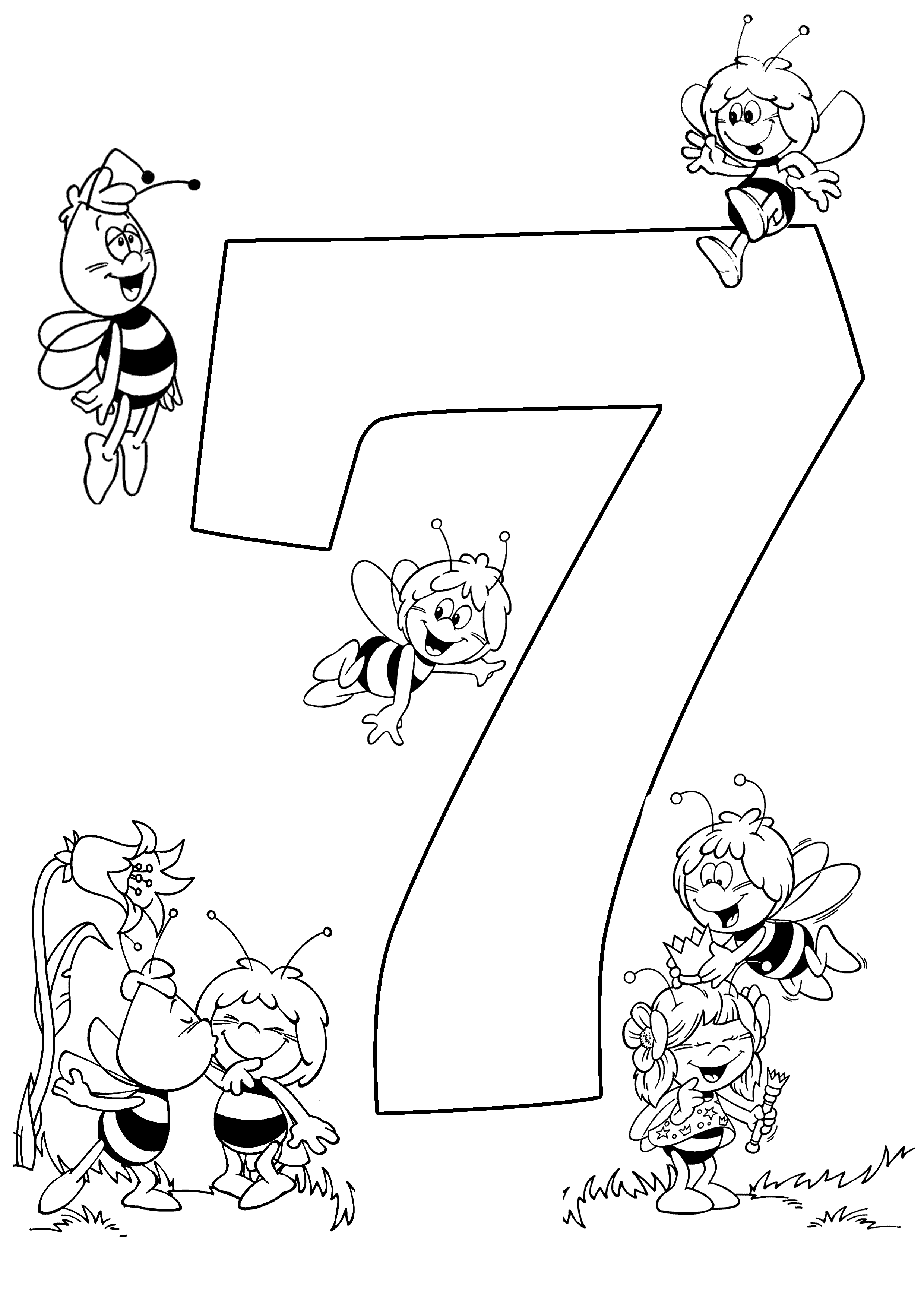 Numbers Coloring Pages Printable