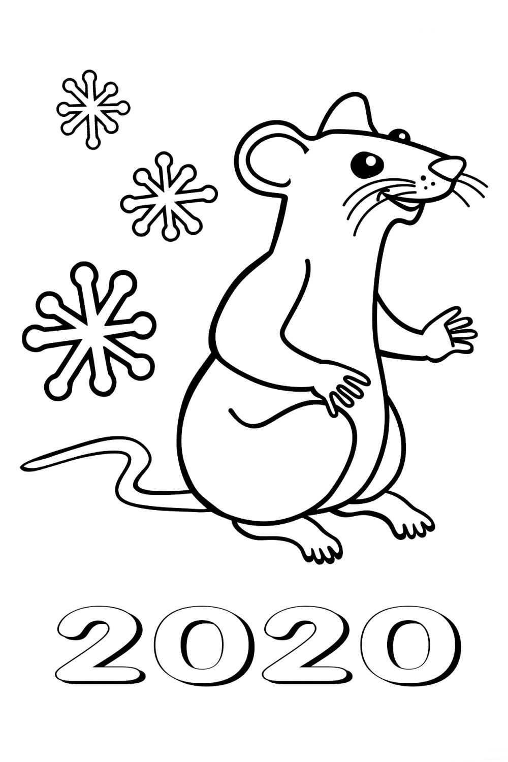 2020 Coloring Sheet Coloring Pages