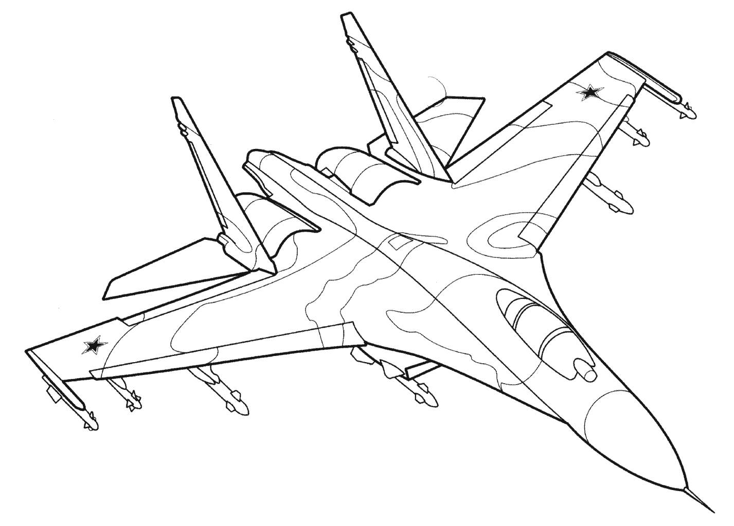 War Plane coloring pages to download and print for free