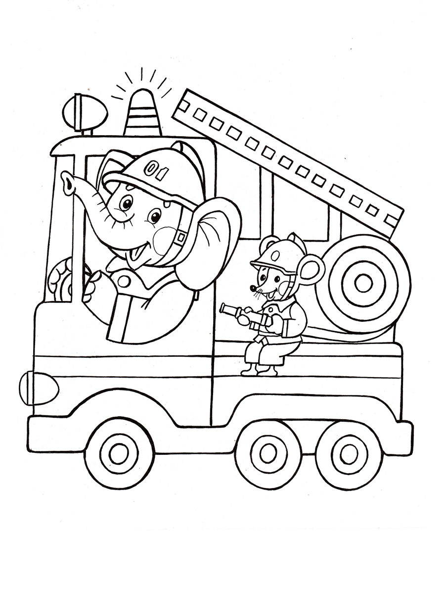 Download Fire engine coloring pages to download and print for free