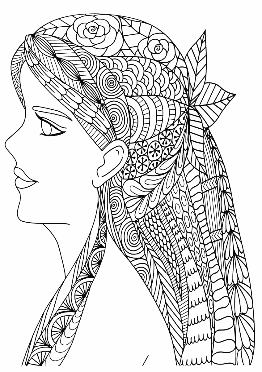 hairstyle coloring pages to download and print for free