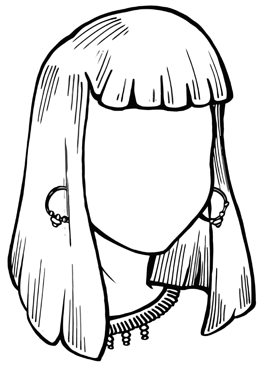 hairstyle coloring pages to download and print for free