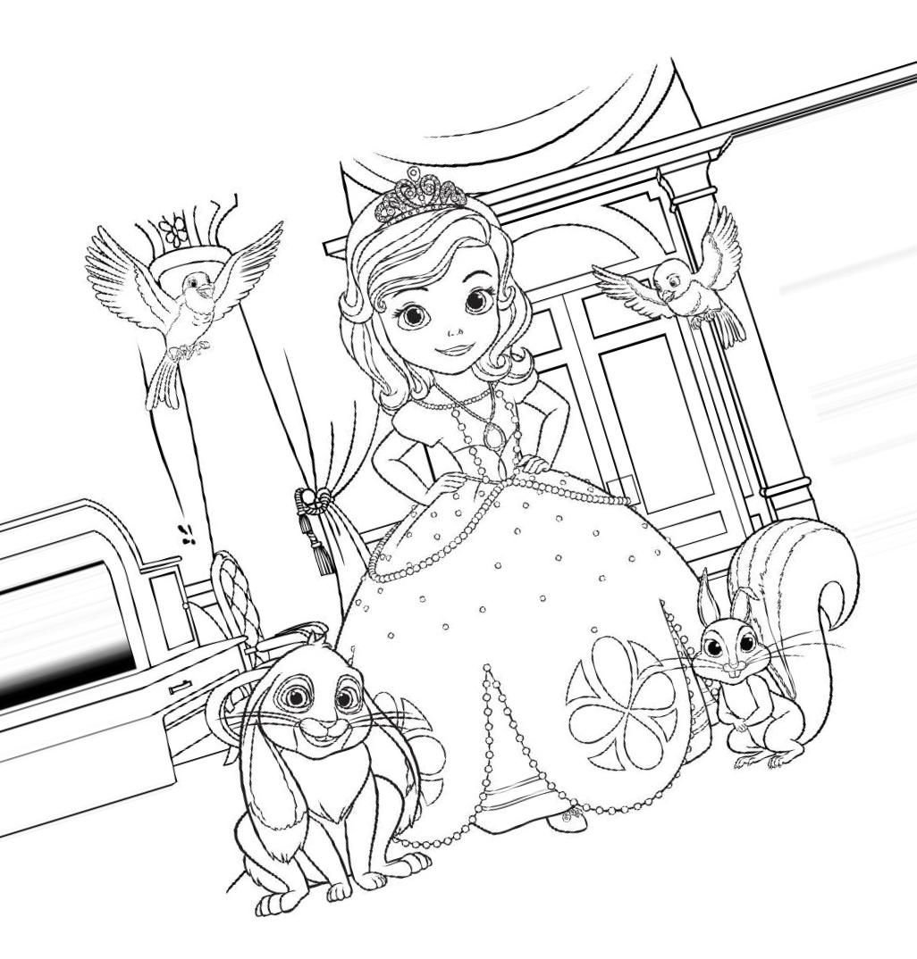 Sofia The First Coloring Pages For Girls To Print For Free