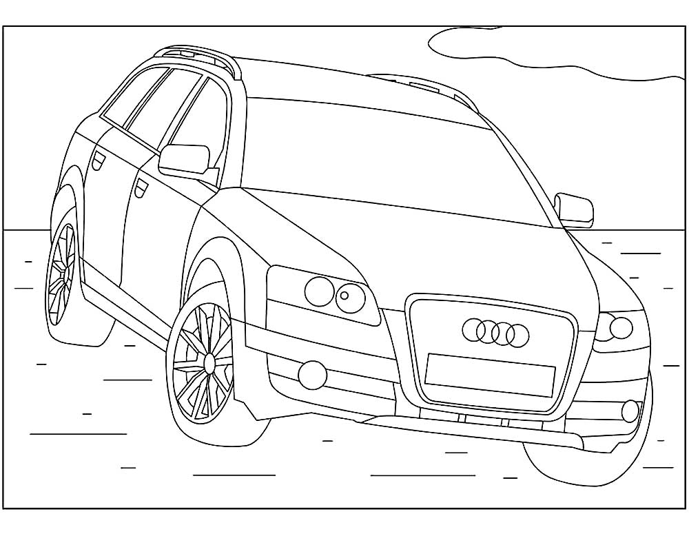 Audi Coloring Pages to download and print for free
