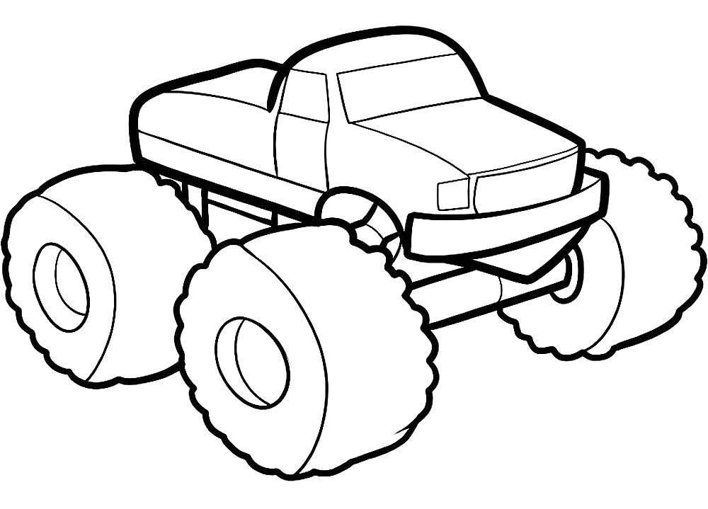 Monster truck coloring pages to download and print for free