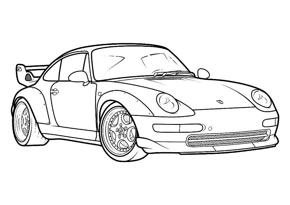 Porsche Coloring Pages Printable