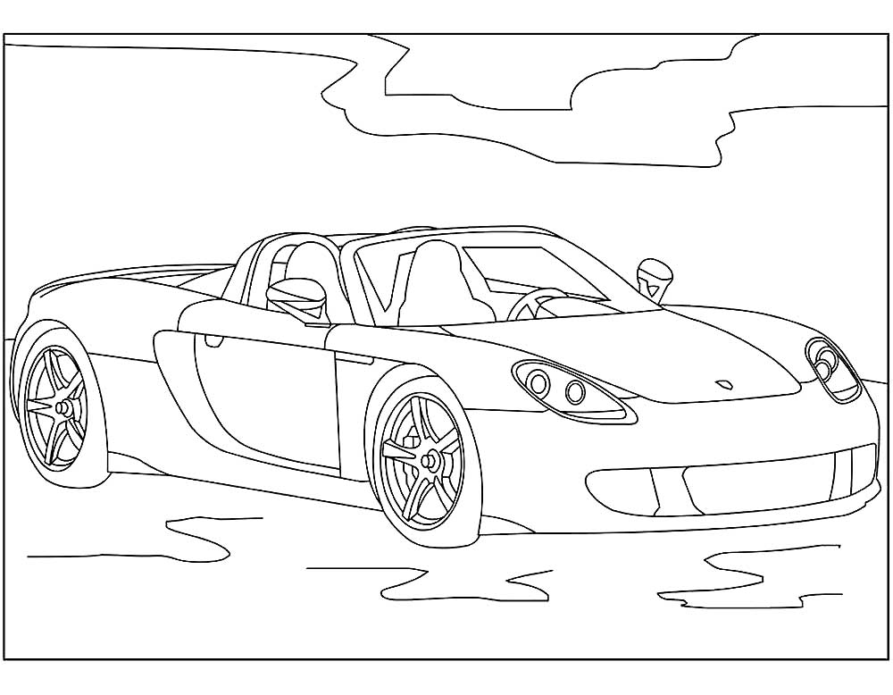 Porsche Coloring Pages to download and print for free