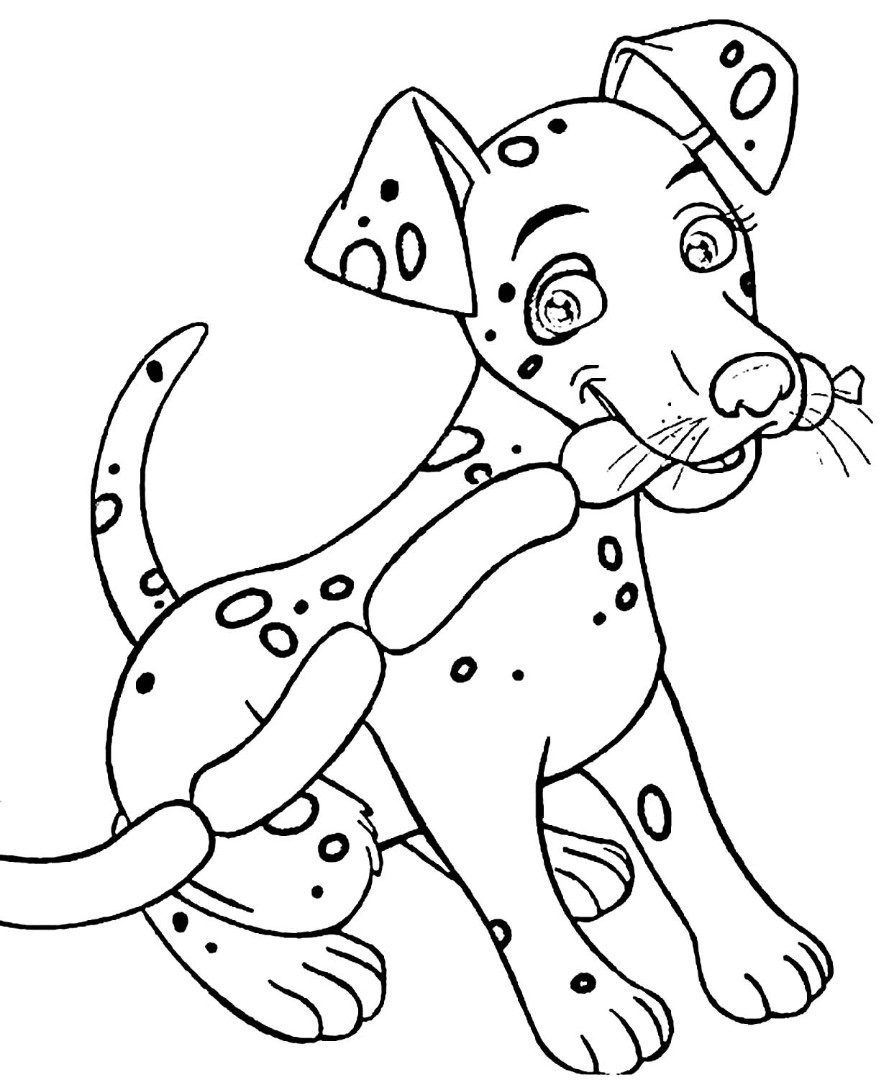 Dalmatian Coloring Pages to download and print for free