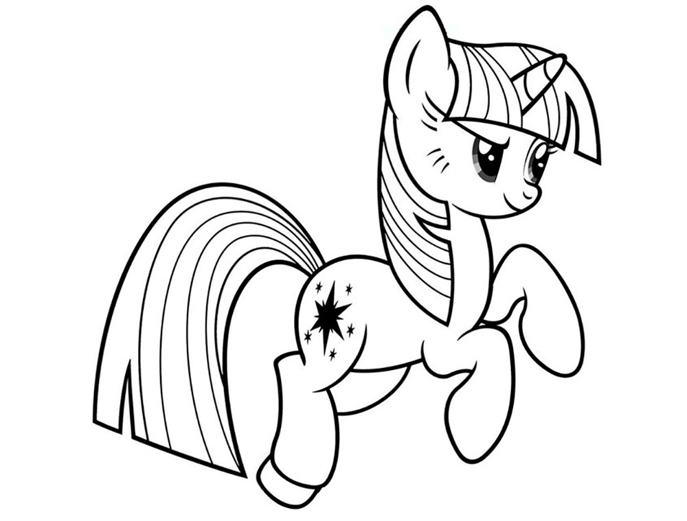 My Little Pony Twilight Sparkle Coloring Pages 