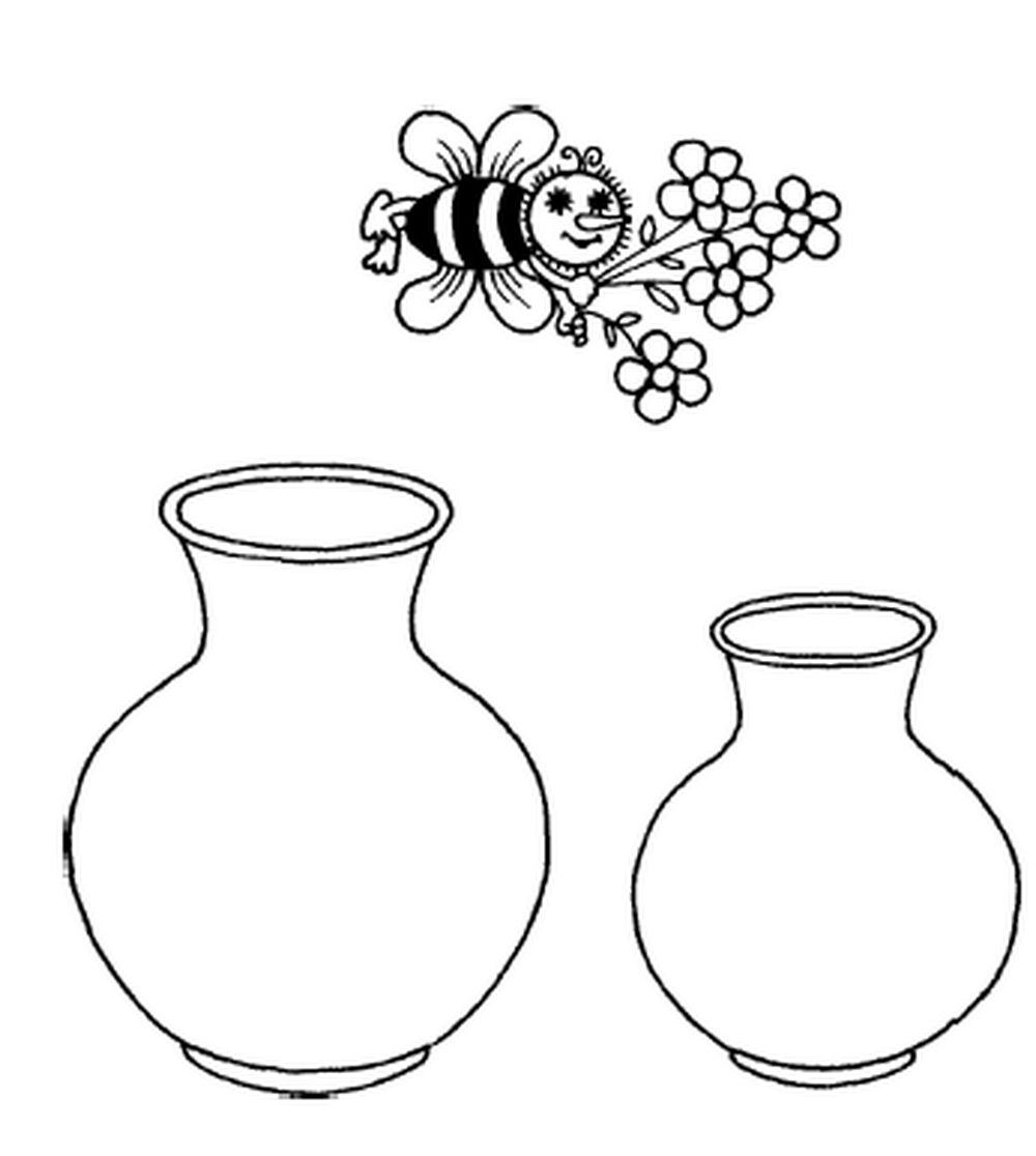 Vase coloring pages to download and print for free