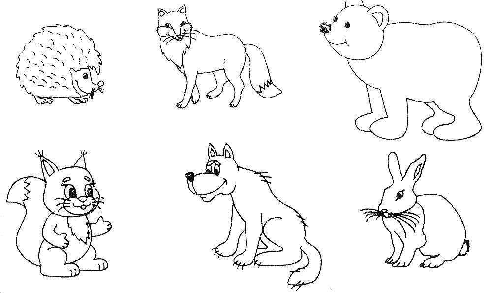 Forest animal Coloring Pages to download and print for free