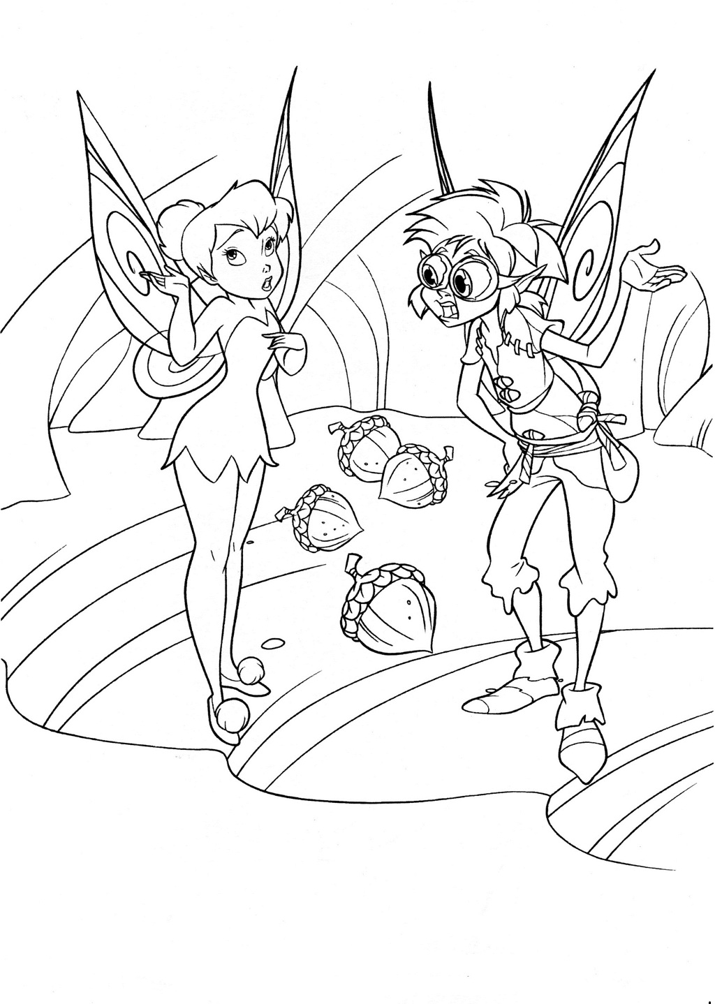 Tinker Bell coloring pages to download and print for free