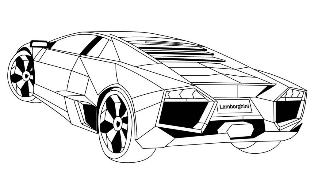 Lamborghini Coloring Pages to download and print for free