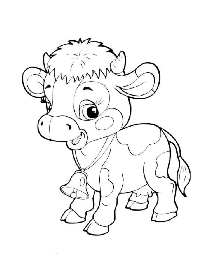 Calf Coloring Pages to download and print for free