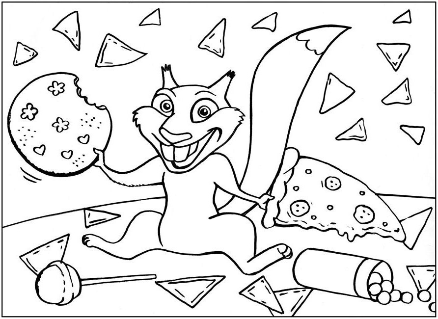 over the hedge hammy coloring page