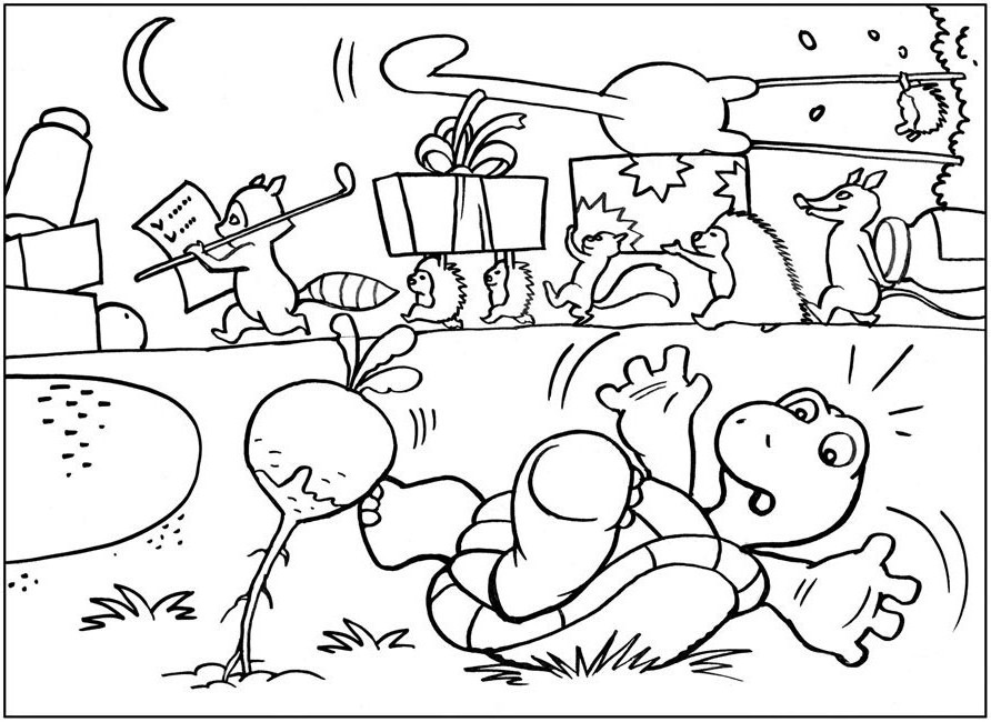 over the hedge coloring pages