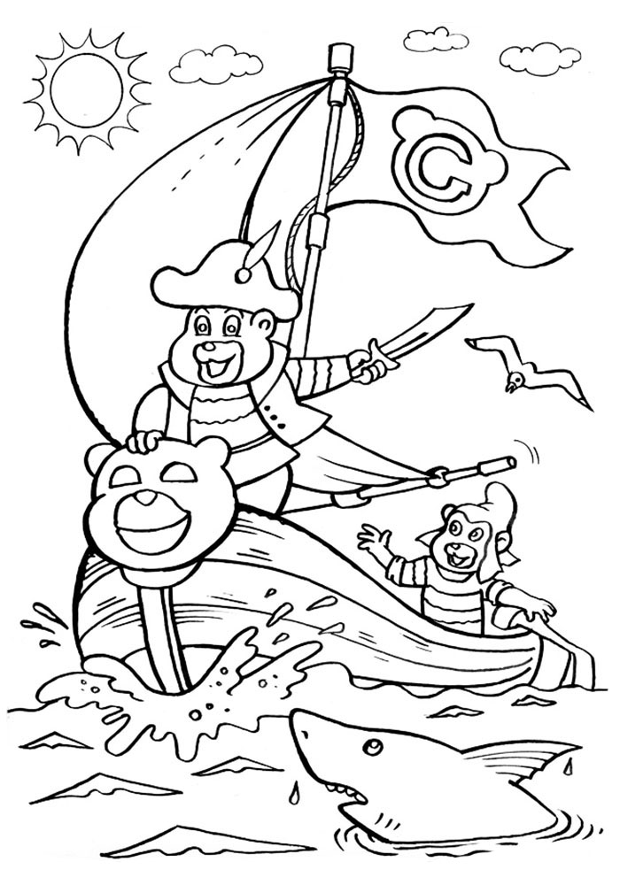 adventures of the gummi bears coloring pages to download