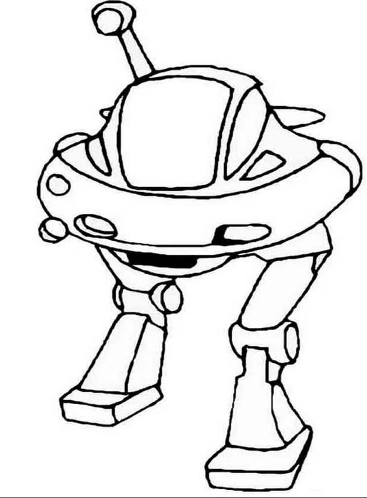 80 Cute Teenage Robot Coloring Pages for Kindergarten