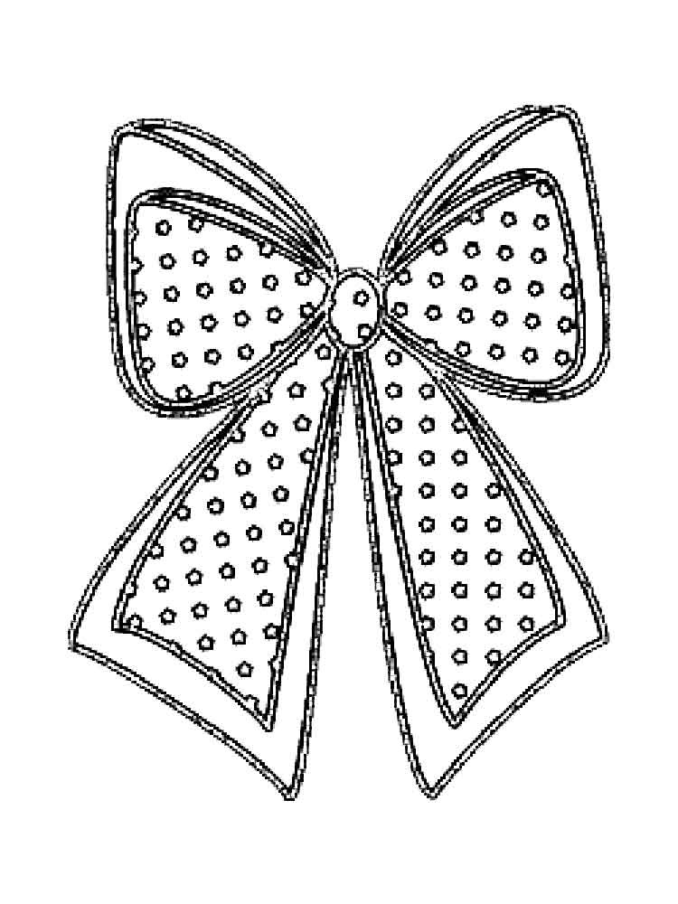 Bow coloring pages to download and print for free