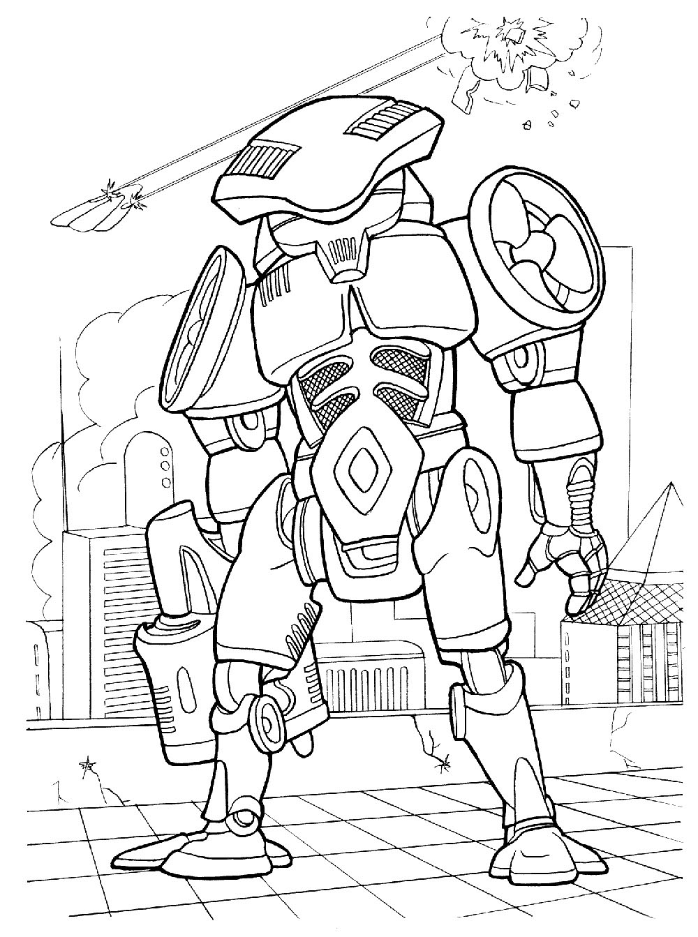 coloring cyborg boys wars street futuristic colorkid spaceguard costume