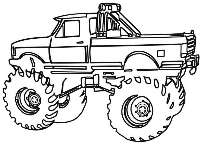 Download Monster truck coloring pages to download and print for free