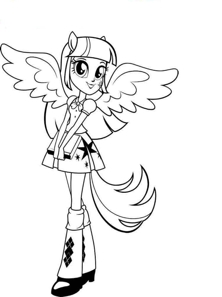 Equestria Girls coloring pages to download and print for free
