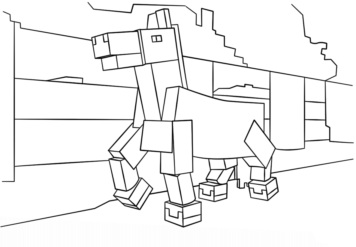 Minecraft Village Coloring Pages To Download And Print For Free