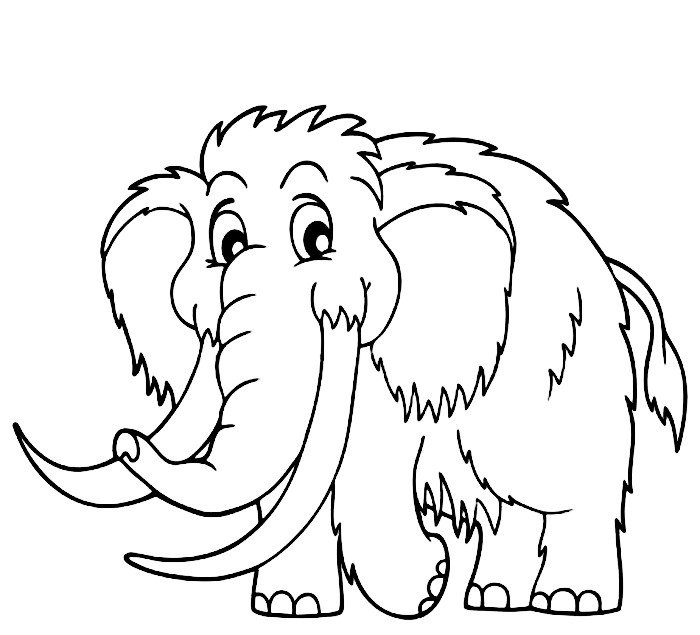 Mammoth Coloring Pages to download and print for free