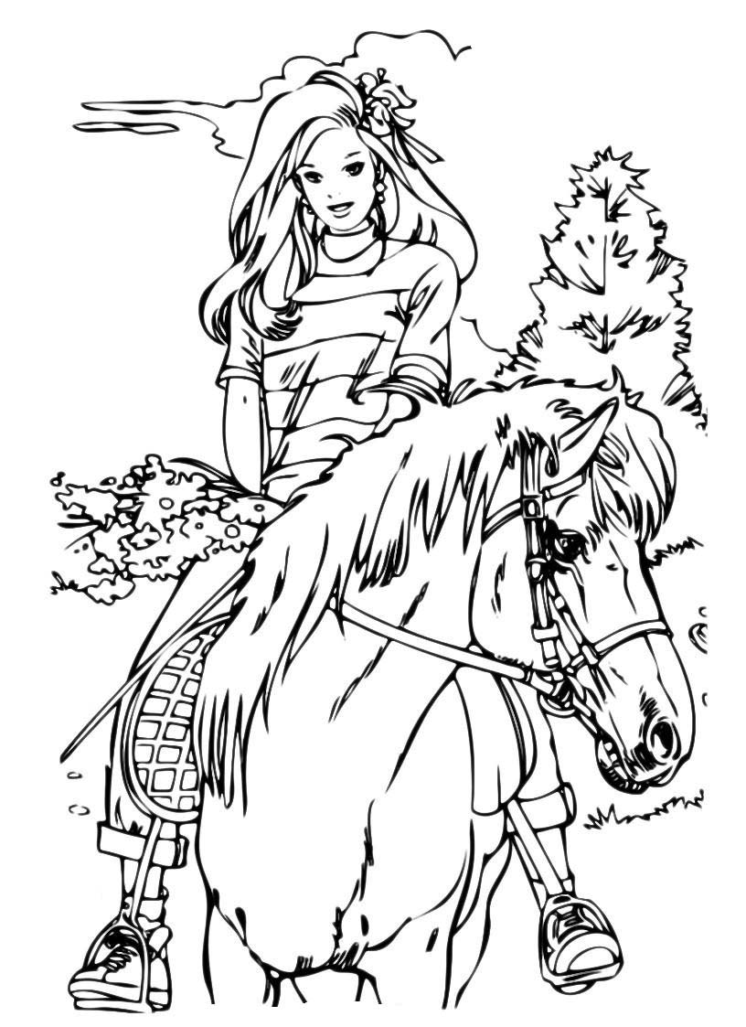 Older Girl Coloring Pages 3
