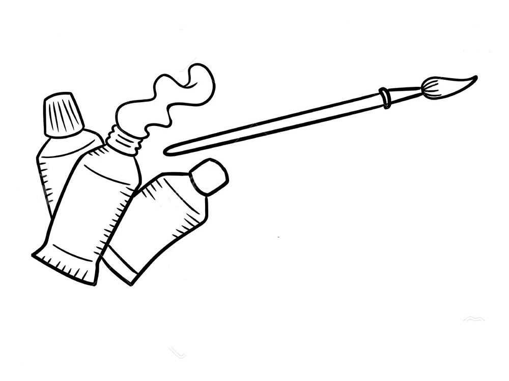Paints coloring pages to download and print for free
