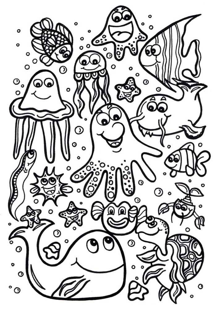 Marine Life Coloring Pages To Download And Print For Free