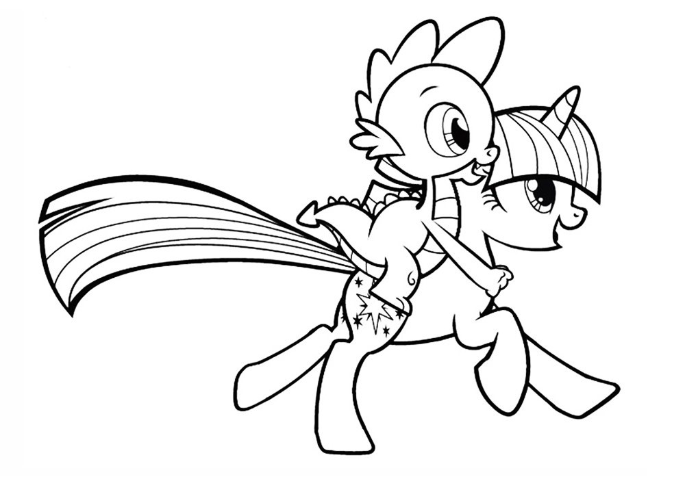 My Little Pony Twilight Sparkle Coloring Pages 