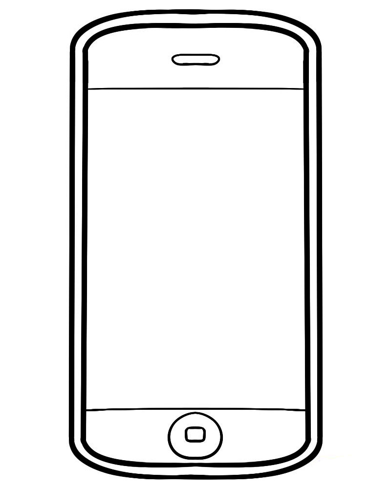 Smartphone Coloring Pages to download and print for free