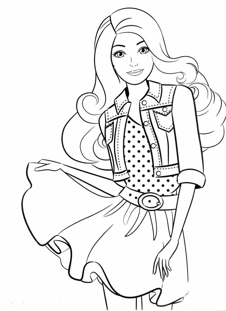 Fashionista Coloring Pages to download and print for free