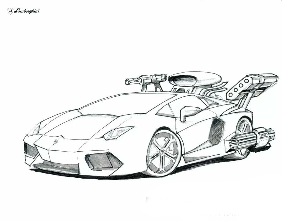 Free Lamborghini Coloring Pages To Print Download Fre - vrogue.co