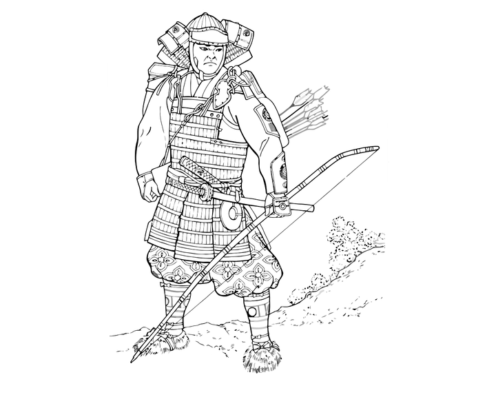 Samurai Coloring Pages to download and print for free