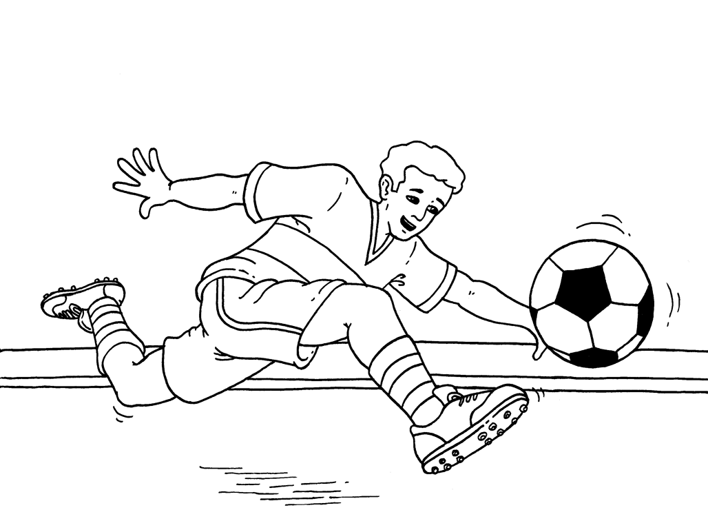 Free Soccer Coloring Pictures 10